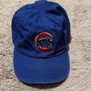 Infant Blue Baseball Cap with Chicago Cubs Logo Embroidered